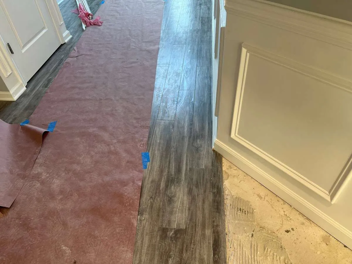 Completed marble shower restoration in Douglasville